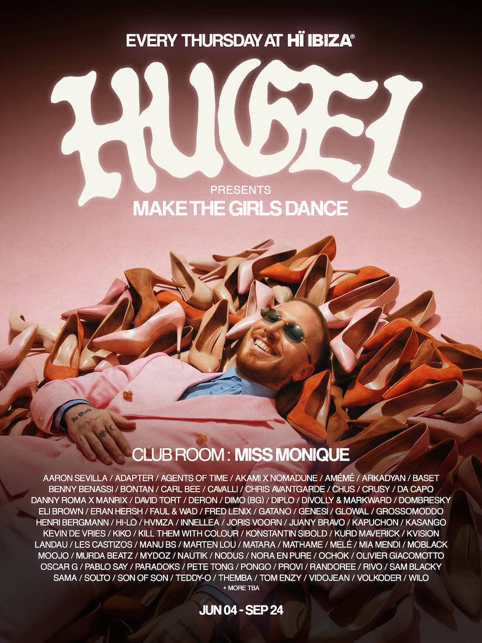 Hugel Thursdays Make The Girls Dance At H Ibiza 2026 Lineup Hugel Make The Girls Dance Hi Ibiza 2026 